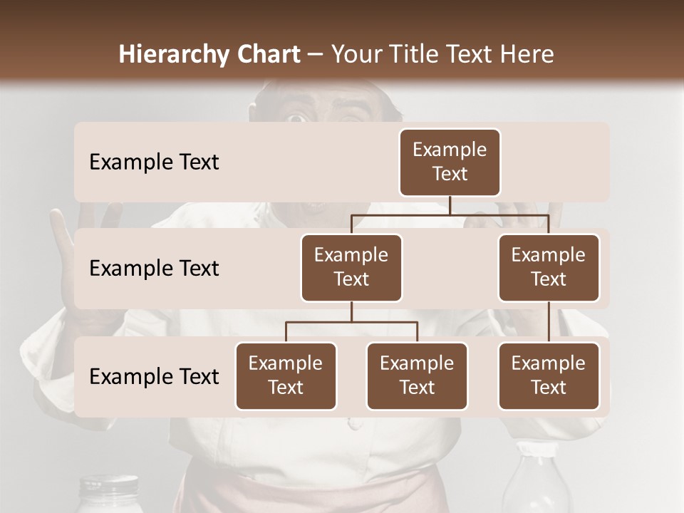 A Man In A Chef's Hat Sitting At A Table With A Plate Of PowerPoint Template