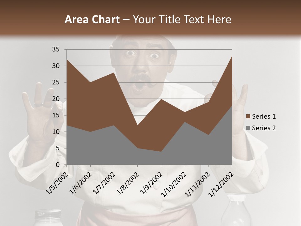 A Man In A Chef's Hat Sitting At A Table With A Plate Of PowerPoint Template