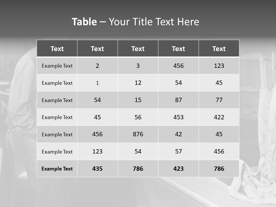 A Man And Two Women Standing In Front Of A Table PowerPoint Template