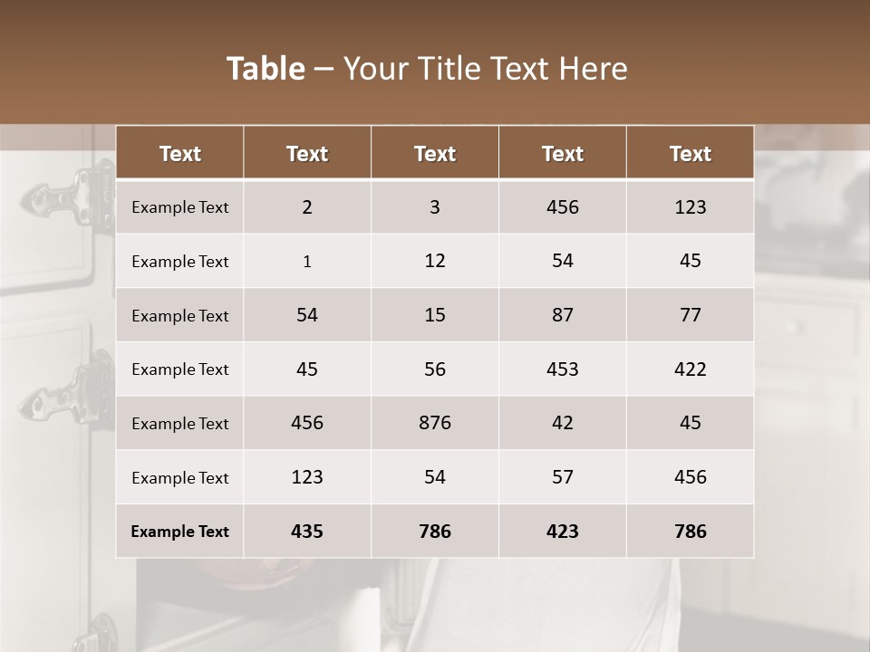 A Woman In An Apron Is Opening A Refrigerator PowerPoint Template