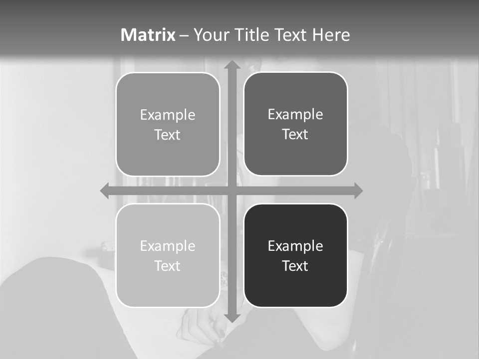 A Woman Sitting In A Chair Eating Food PowerPoint Template
