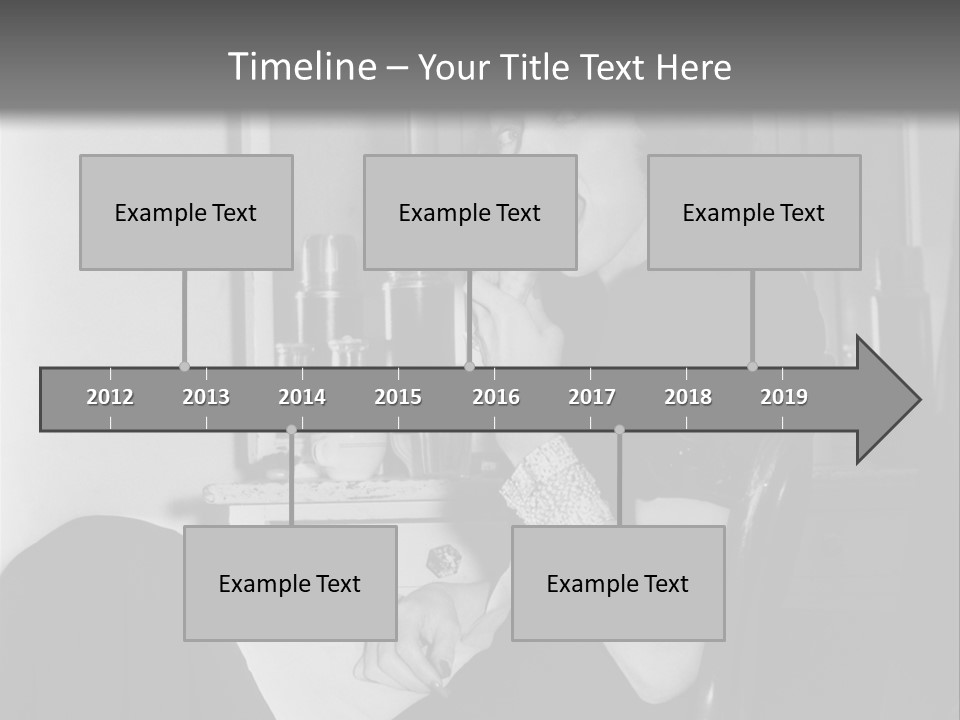 A Woman Sitting In A Chair Eating Food PowerPoint Template
