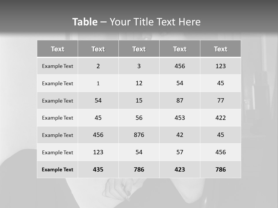 A Woman Sitting In A Chair Eating Food PowerPoint Template