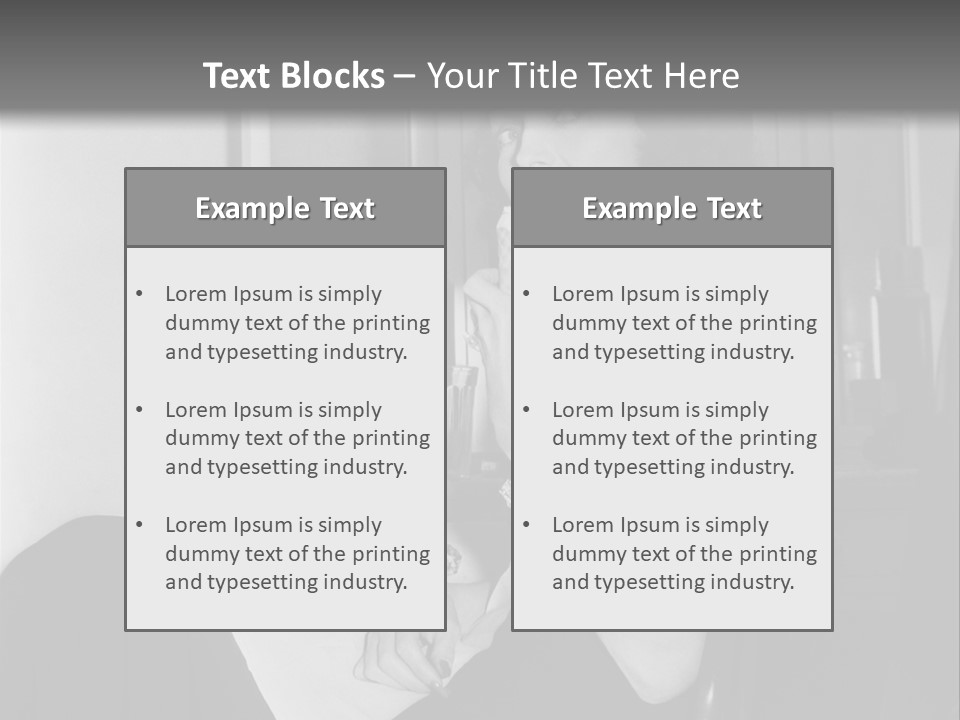 A Woman Sitting In A Chair Eating Food PowerPoint Template