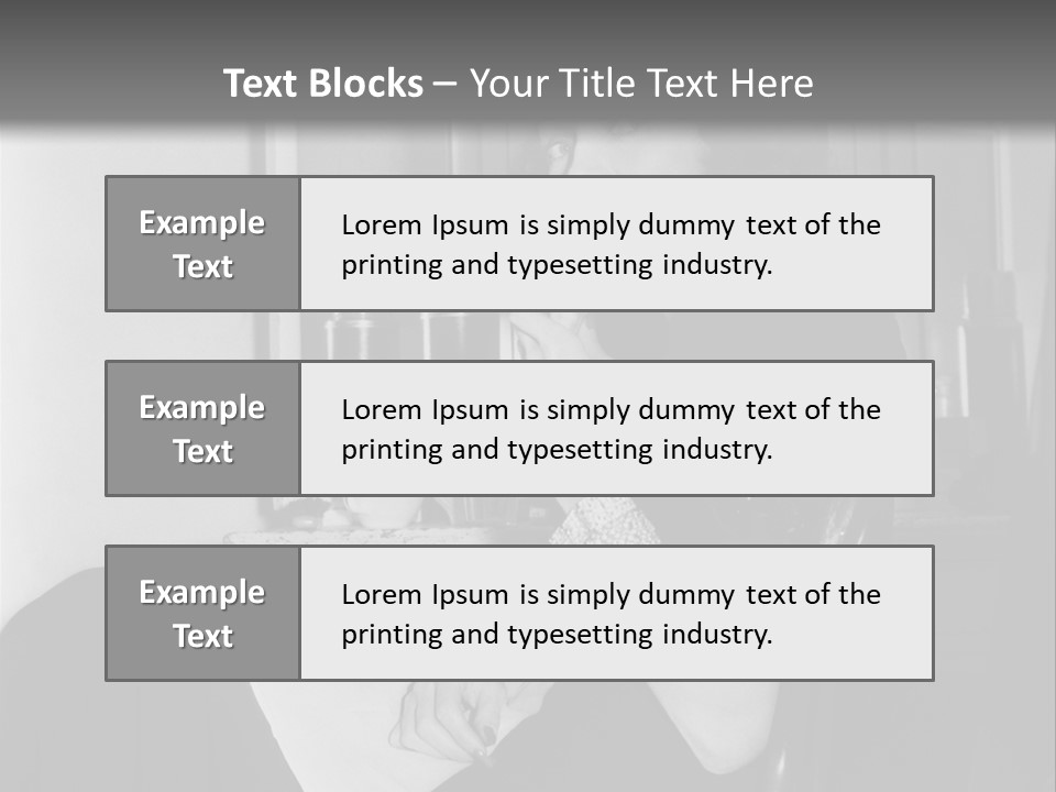 A Woman Sitting In A Chair Eating Food PowerPoint Template