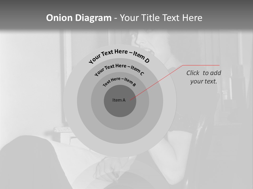 A Woman Sitting In A Chair Eating Food PowerPoint Template