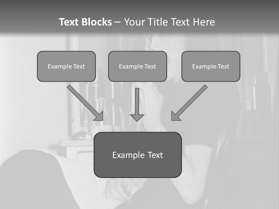 A Woman Sitting In A Chair Eating Food PowerPoint Template