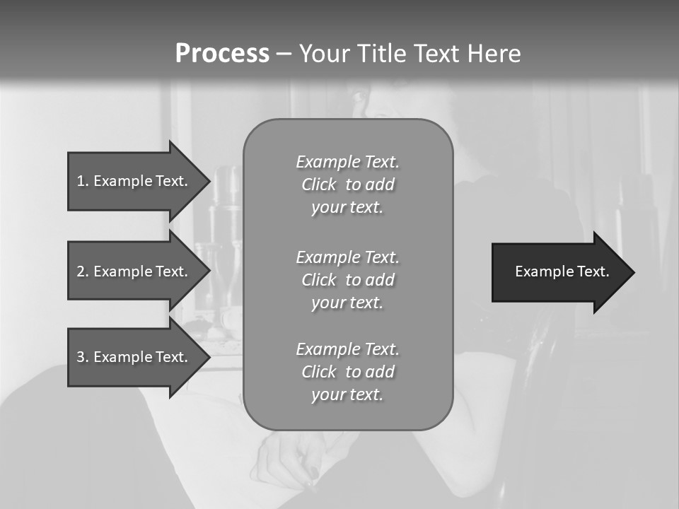 A Woman Sitting In A Chair Eating Food PowerPoint Template