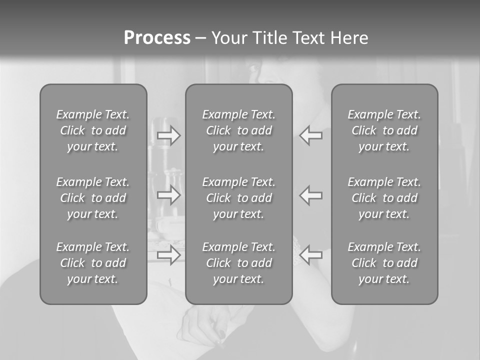 A Woman Sitting In A Chair Eating Food PowerPoint Template