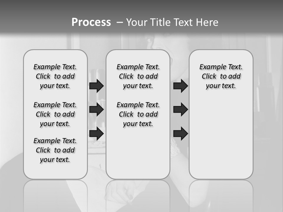 A Woman Sitting In A Chair Eating Food PowerPoint Template