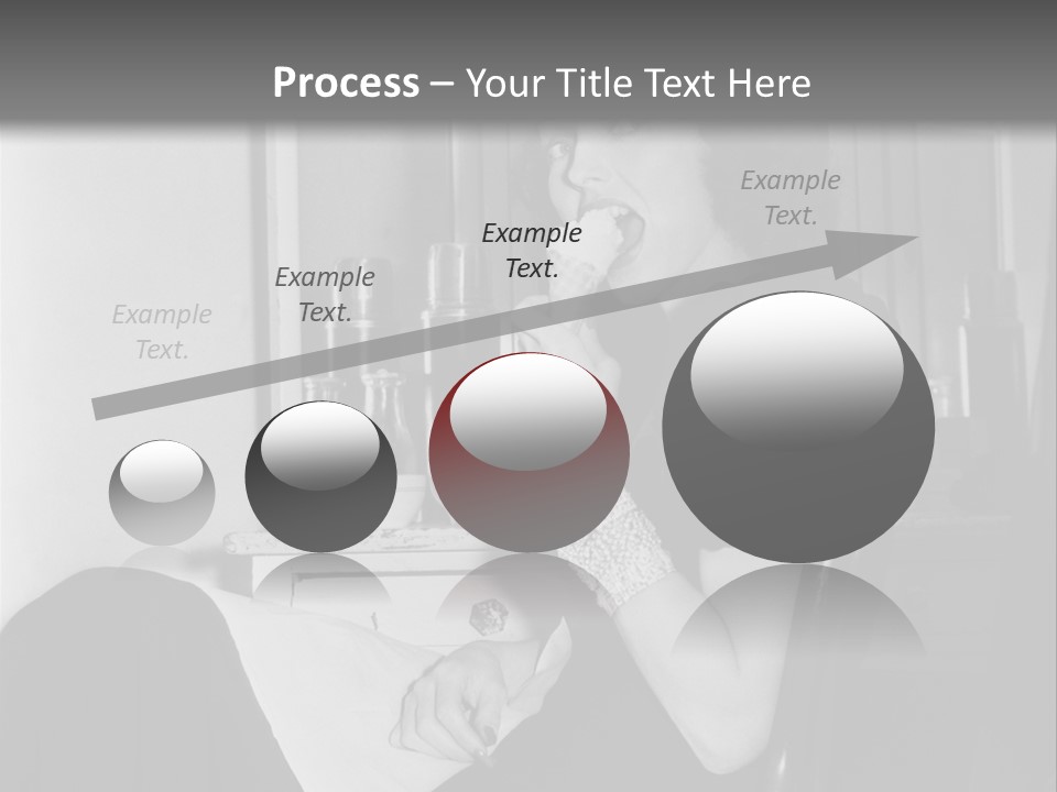 A Woman Sitting In A Chair Eating Food PowerPoint Template