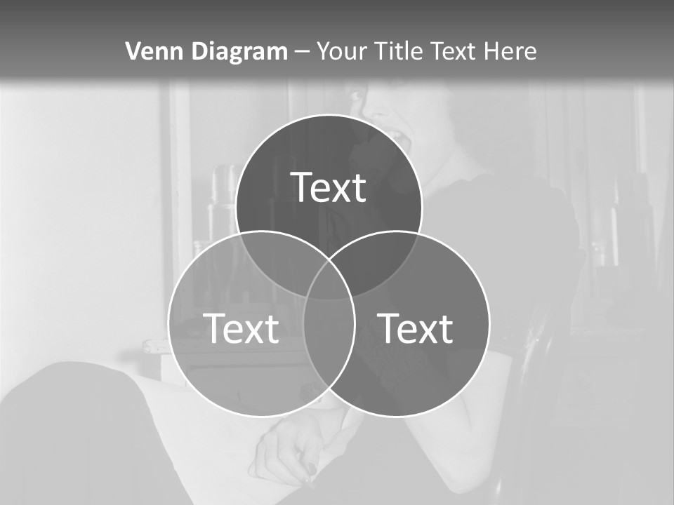 A Woman Sitting In A Chair Eating Food PowerPoint Template