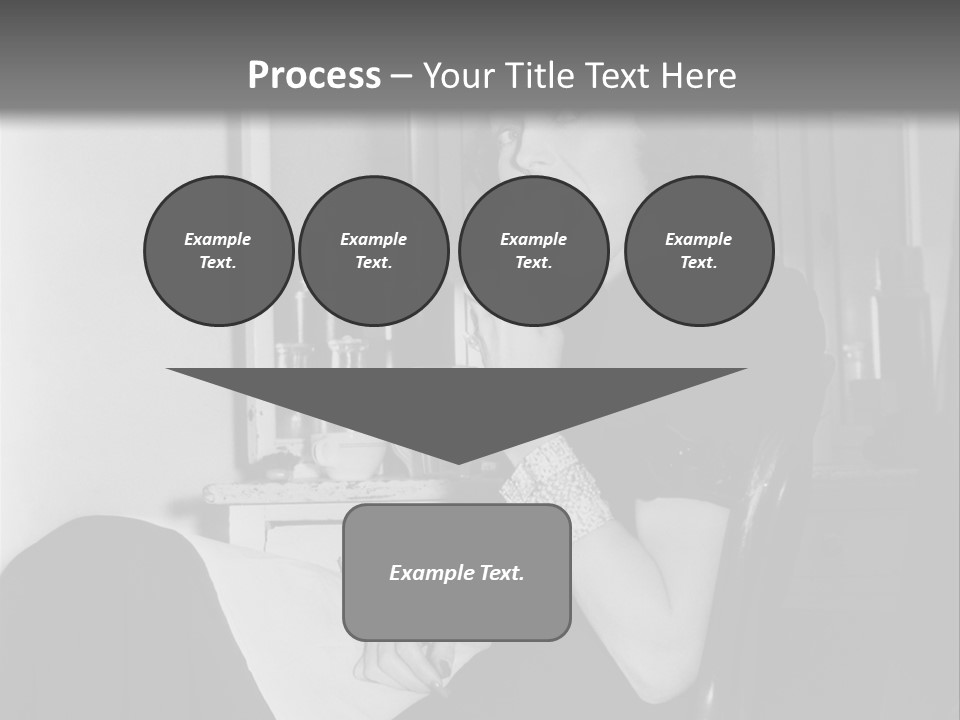 A Woman Sitting In A Chair Eating Food PowerPoint Template