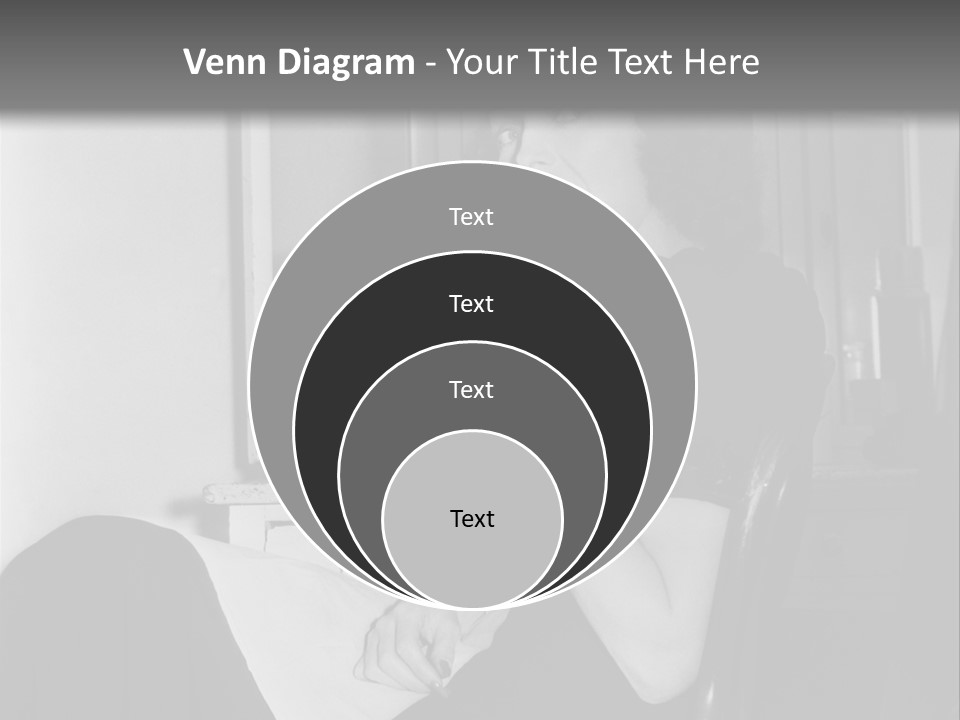 A Woman Sitting In A Chair Eating Food PowerPoint Template