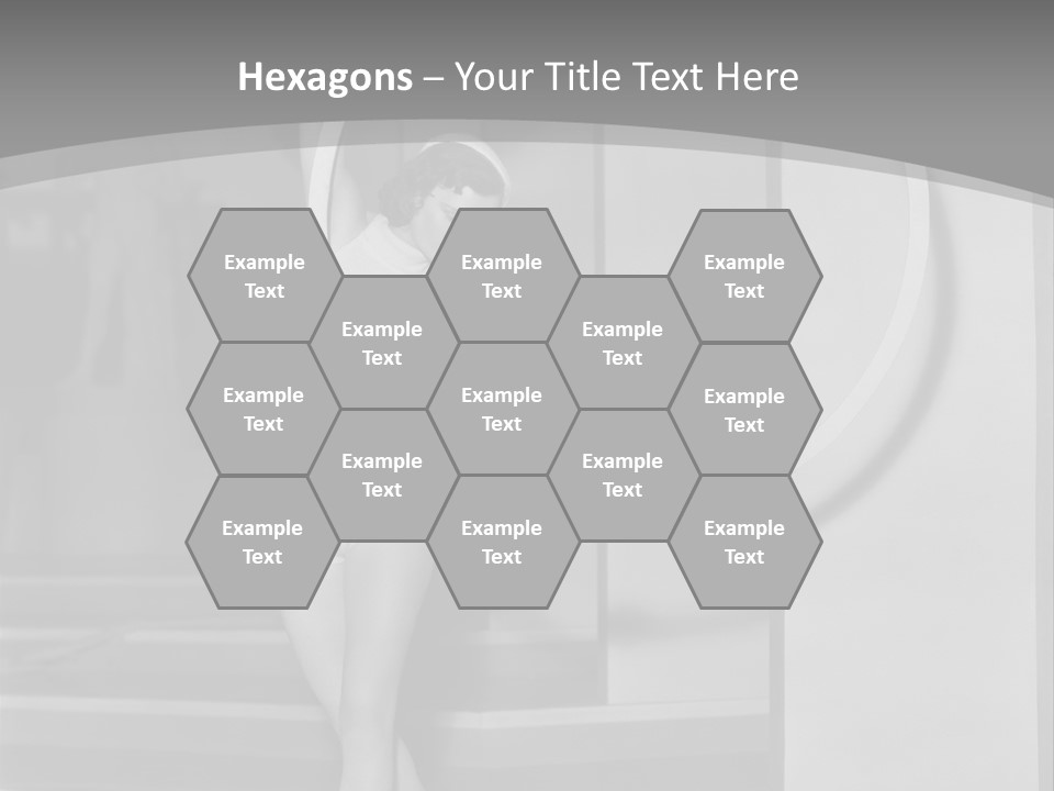 A Woman In A Short Skirt Is Holding A Hoop PowerPoint Template