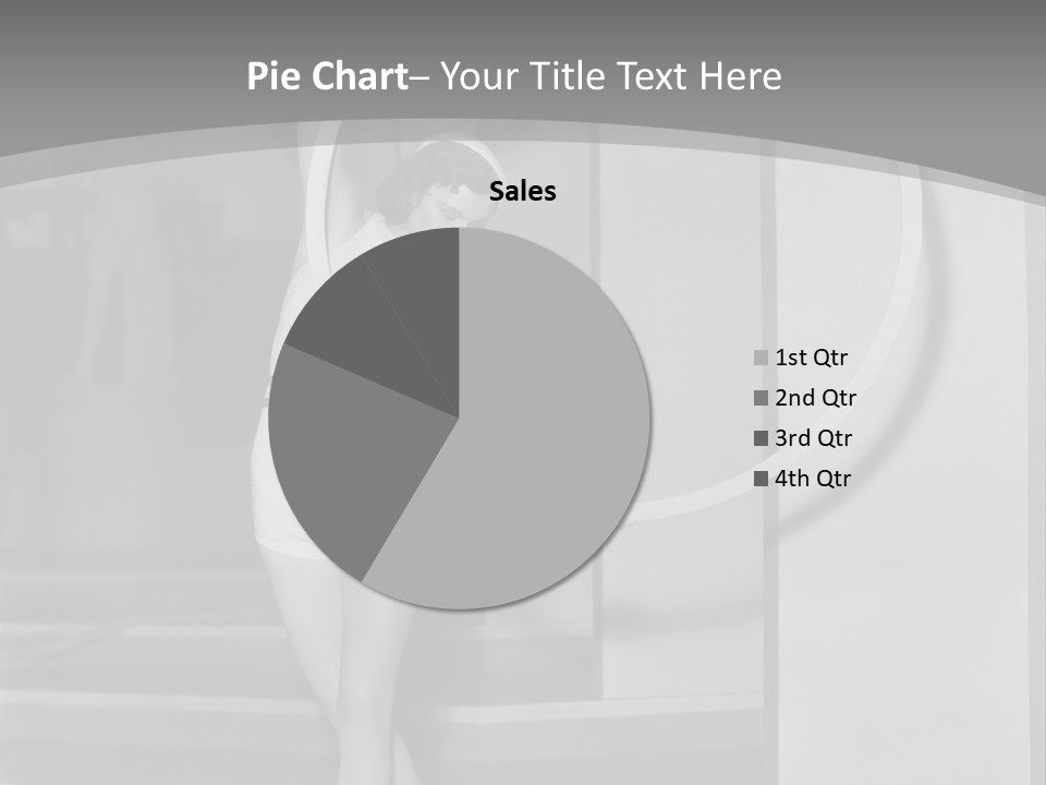 A Woman In A Short Skirt Is Holding A Hoop PowerPoint Template