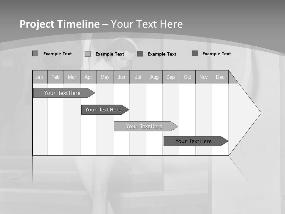 A Woman In A Short Skirt Is Holding A Hoop PowerPoint Template