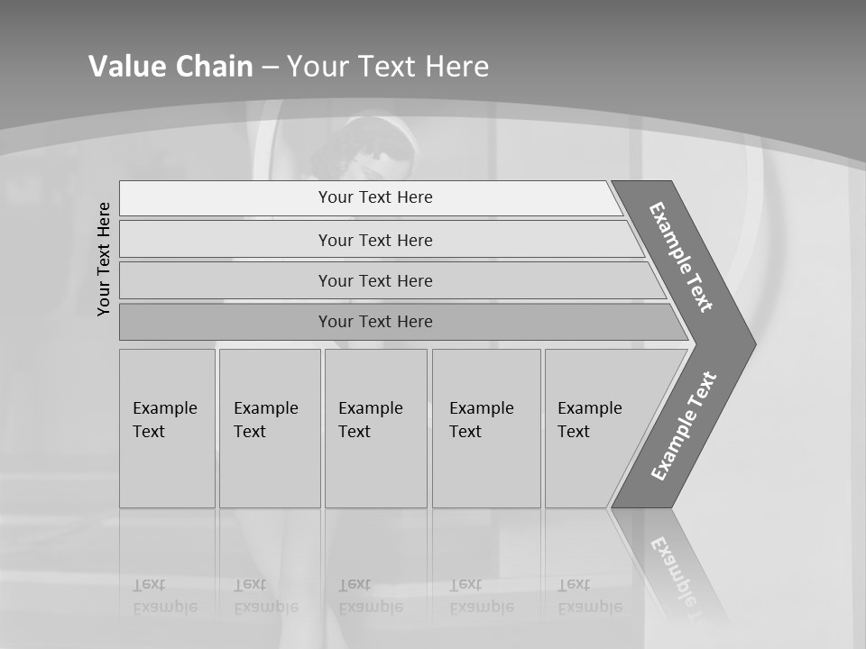 A Woman In A Short Skirt Is Holding A Hoop PowerPoint Template