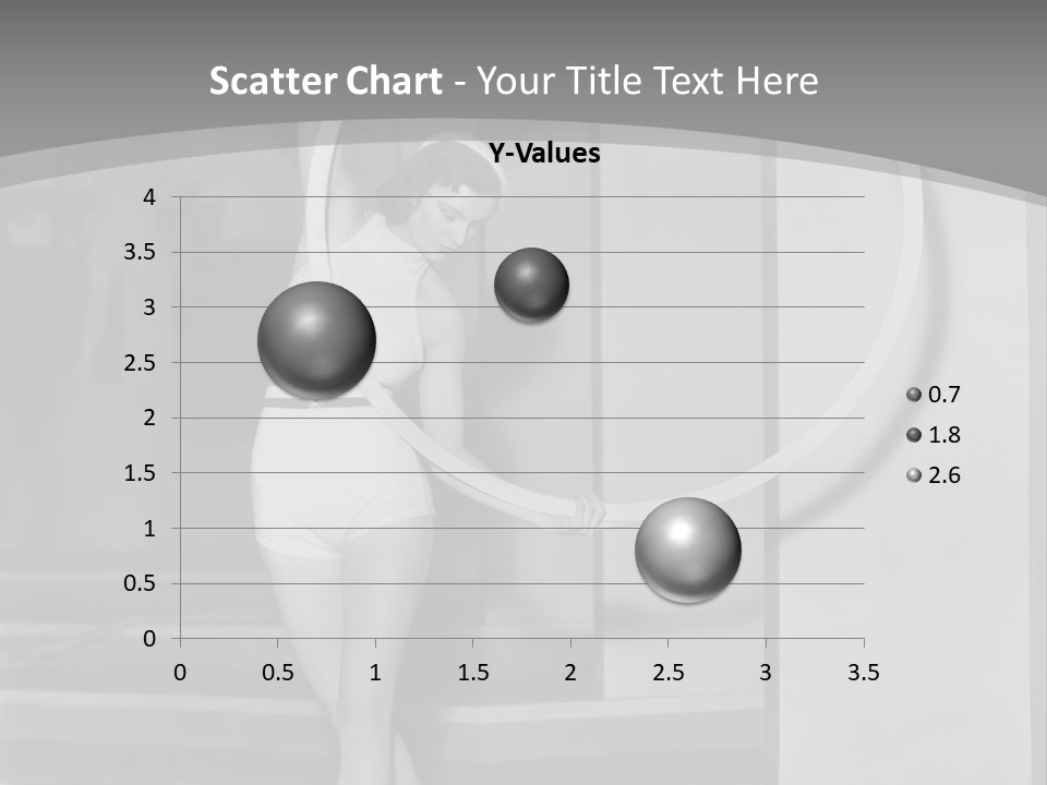 A Woman In A Short Skirt Is Holding A Hoop PowerPoint Template