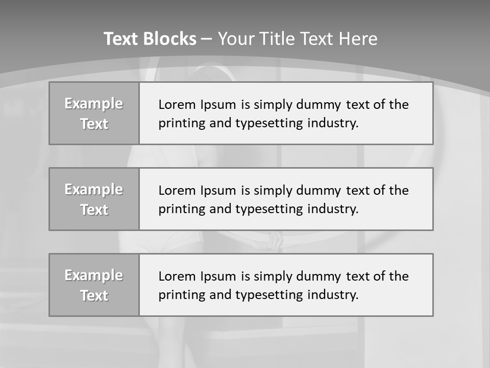 A Woman In A Short Skirt Is Holding A Hoop PowerPoint Template