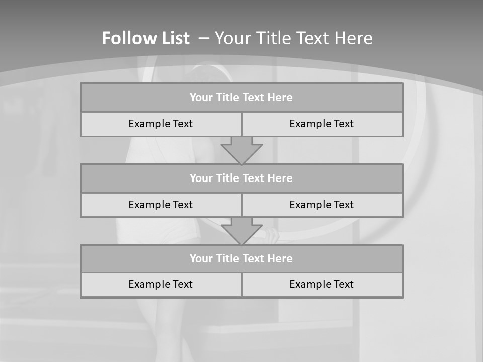 A Woman In A Short Skirt Is Holding A Hoop PowerPoint Template