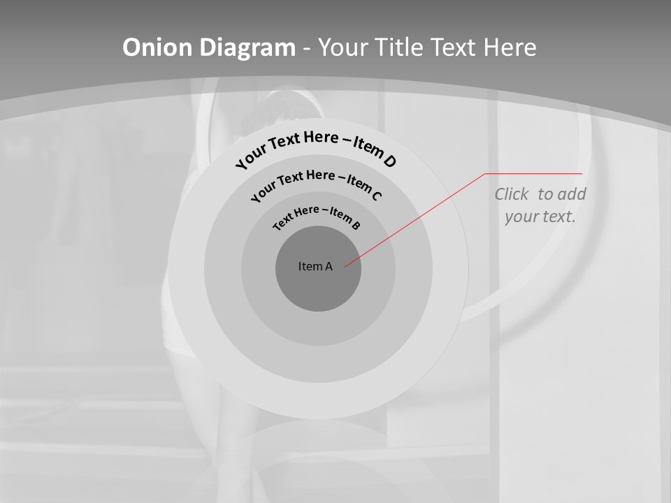 A Woman In A Short Skirt Is Holding A Hoop PowerPoint Template