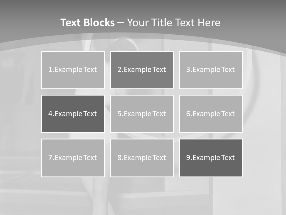 A Woman In A Short Skirt Is Holding A Hoop PowerPoint Template