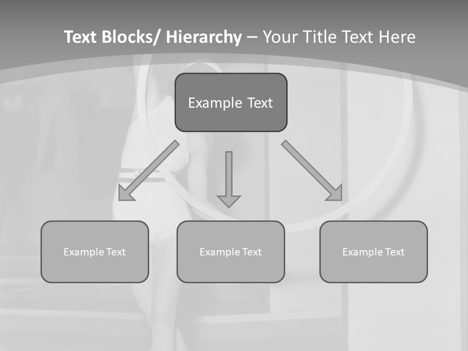 A Woman In A Short Skirt Is Holding A Hoop PowerPoint Template