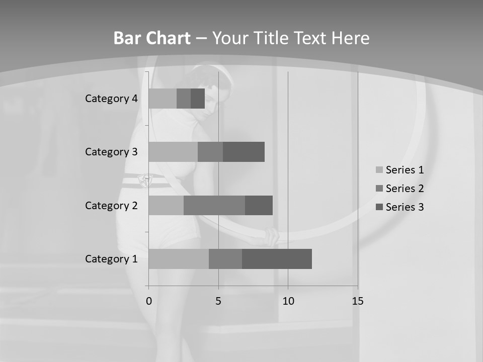 A Woman In A Short Skirt Is Holding A Hoop PowerPoint Template