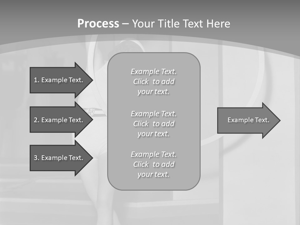 A Woman In A Short Skirt Is Holding A Hoop PowerPoint Template