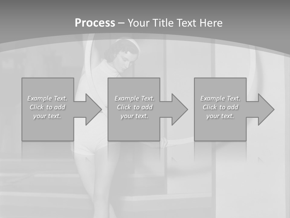 A Woman In A Short Skirt Is Holding A Hoop PowerPoint Template