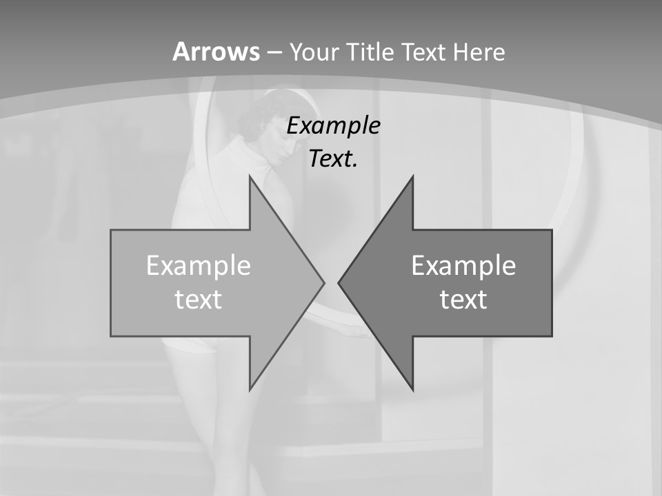 A Woman In A Short Skirt Is Holding A Hoop PowerPoint Template