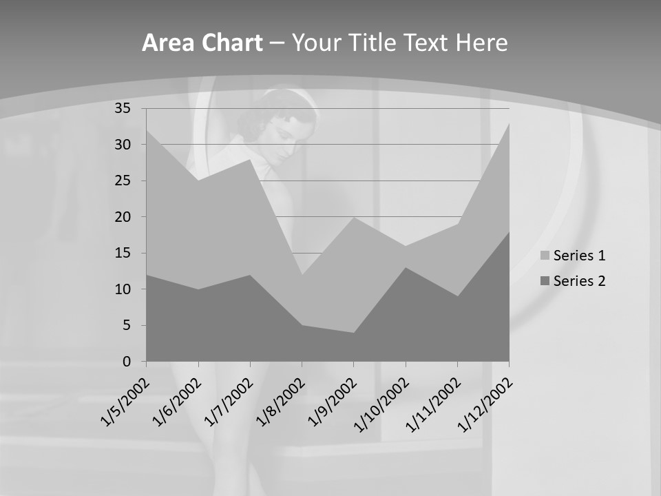 A Woman In A Short Skirt Is Holding A Hoop PowerPoint Template