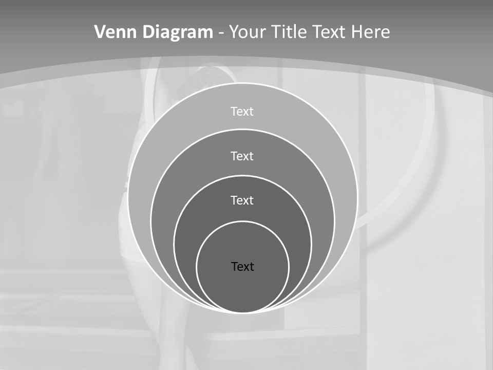 A Woman In A Short Skirt Is Holding A Hoop PowerPoint Template