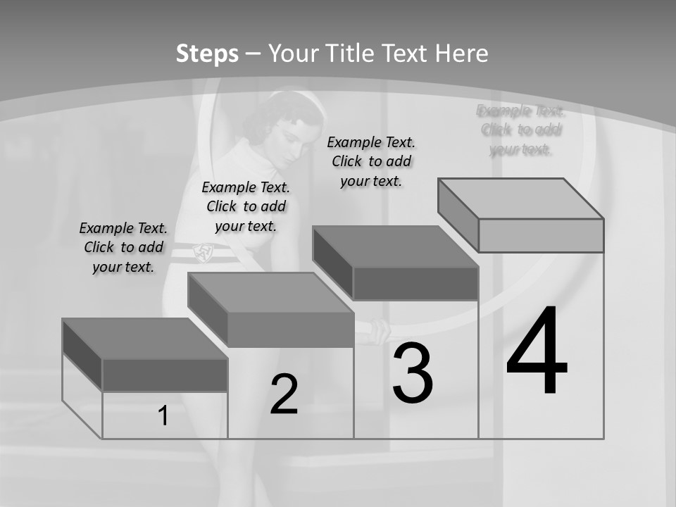 A Woman In A Short Skirt Is Holding A Hoop PowerPoint Template