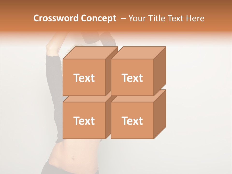 A Woman Holding A Black Object Over Her Head PowerPoint Template