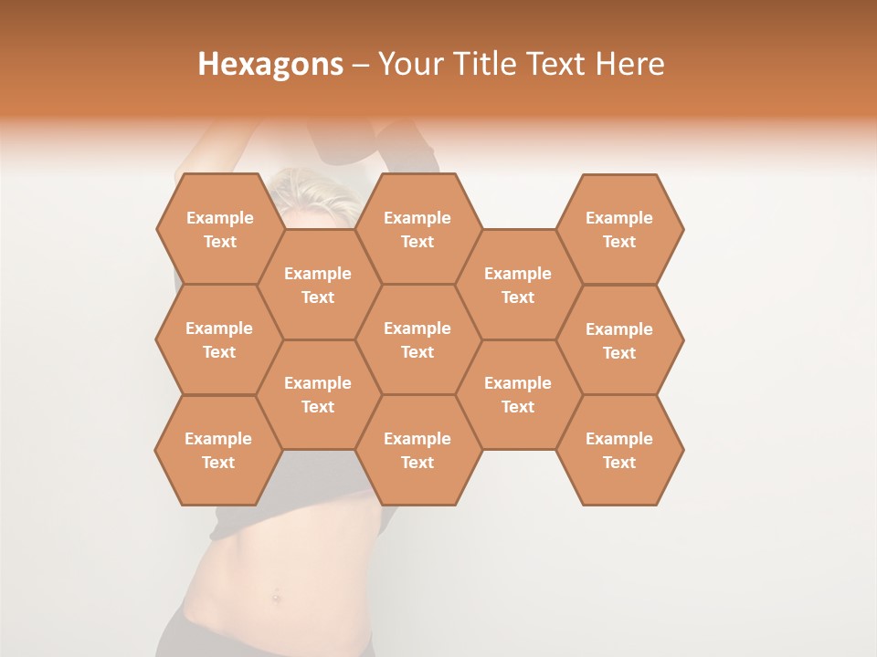 A Woman Holding A Black Object Over Her Head PowerPoint Template