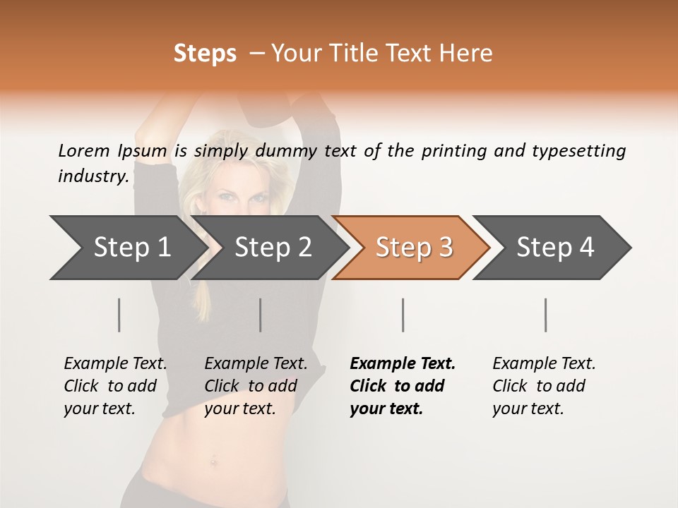 A Woman Holding A Black Object Over Her Head PowerPoint Template