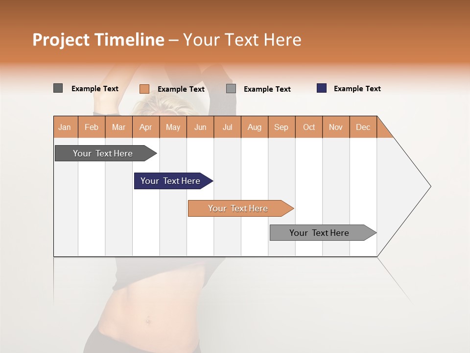 A Woman Holding A Black Object Over Her Head PowerPoint Template