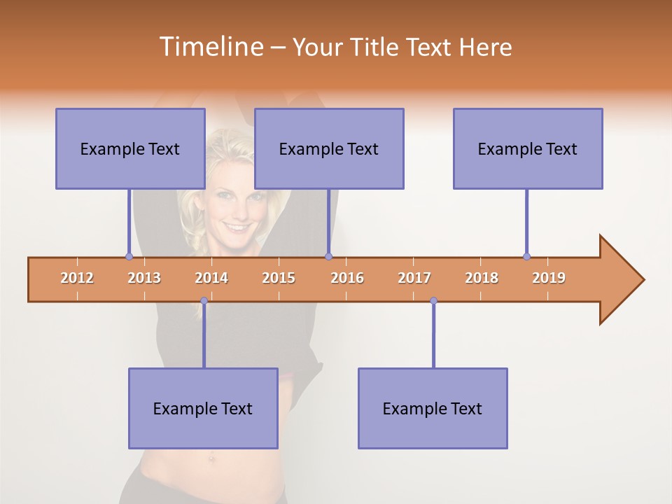 A Woman Holding A Black Object Over Her Head PowerPoint Template