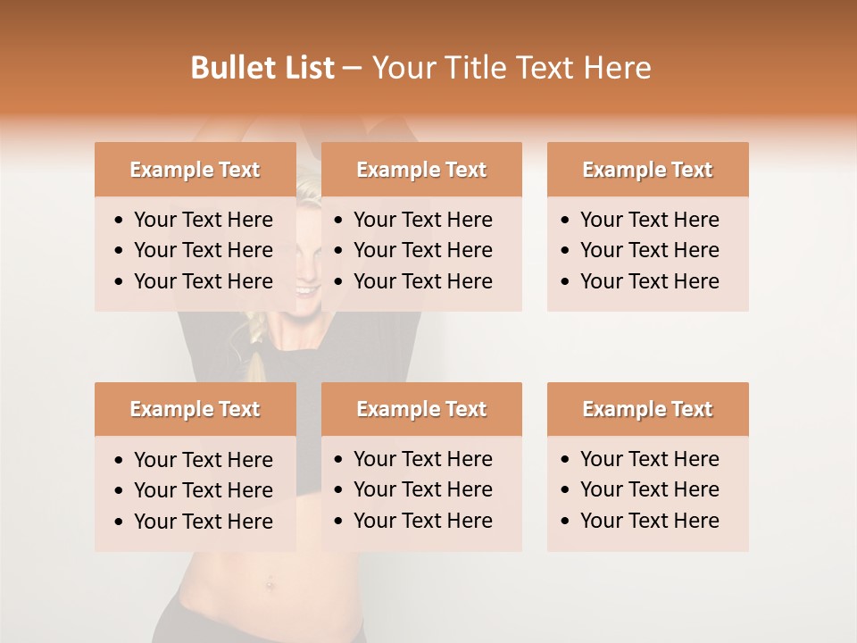 A Woman Holding A Black Object Over Her Head PowerPoint Template