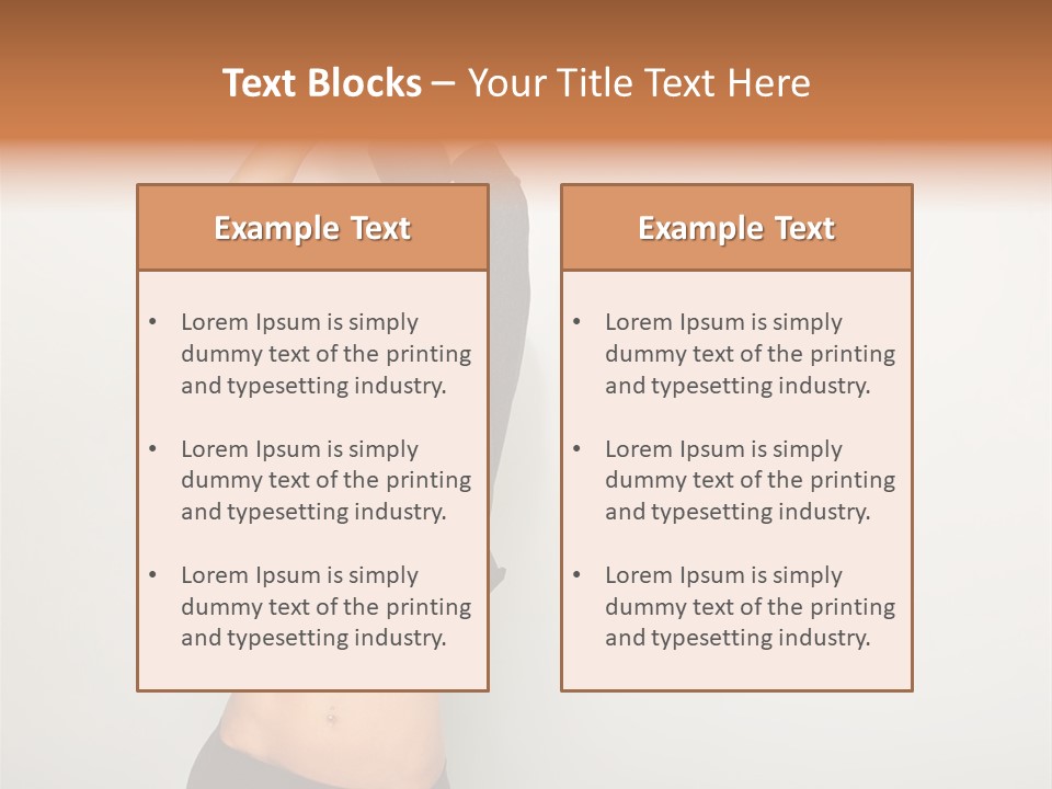 A Woman Holding A Black Object Over Her Head PowerPoint Template