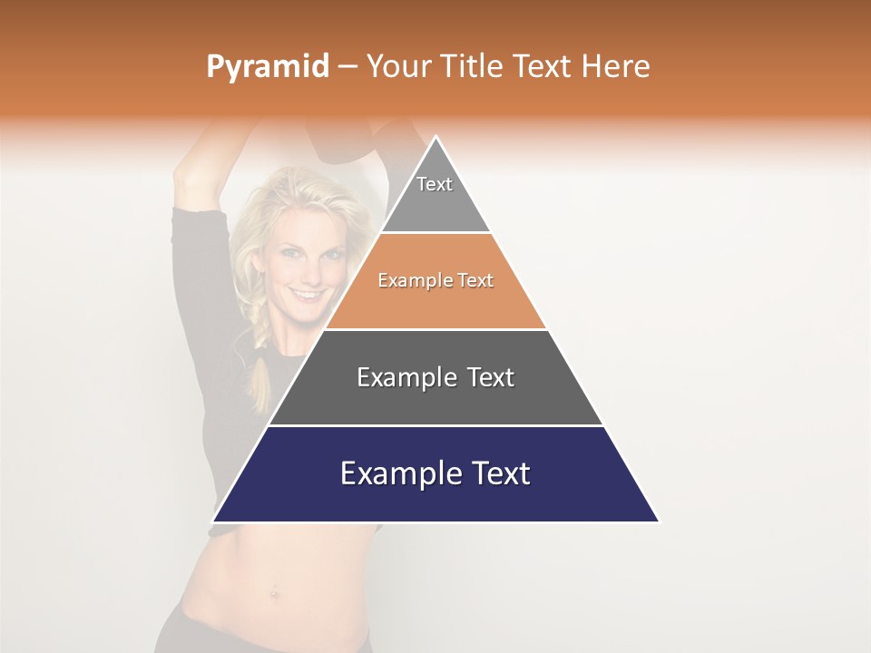 A Woman Holding A Black Object Over Her Head PowerPoint Template