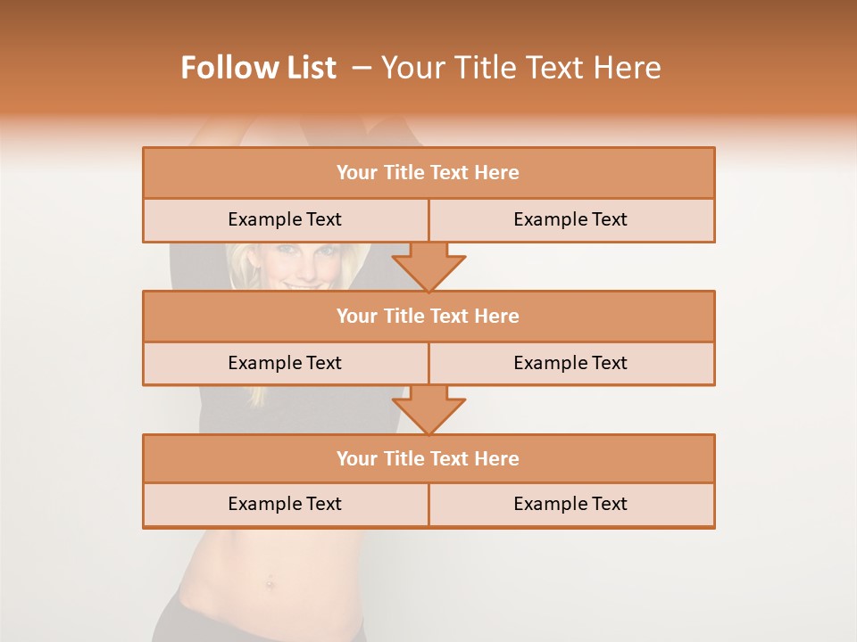 A Woman Holding A Black Object Over Her Head PowerPoint Template