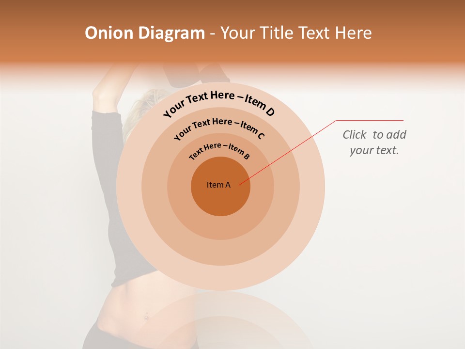 A Woman Holding A Black Object Over Her Head PowerPoint Template