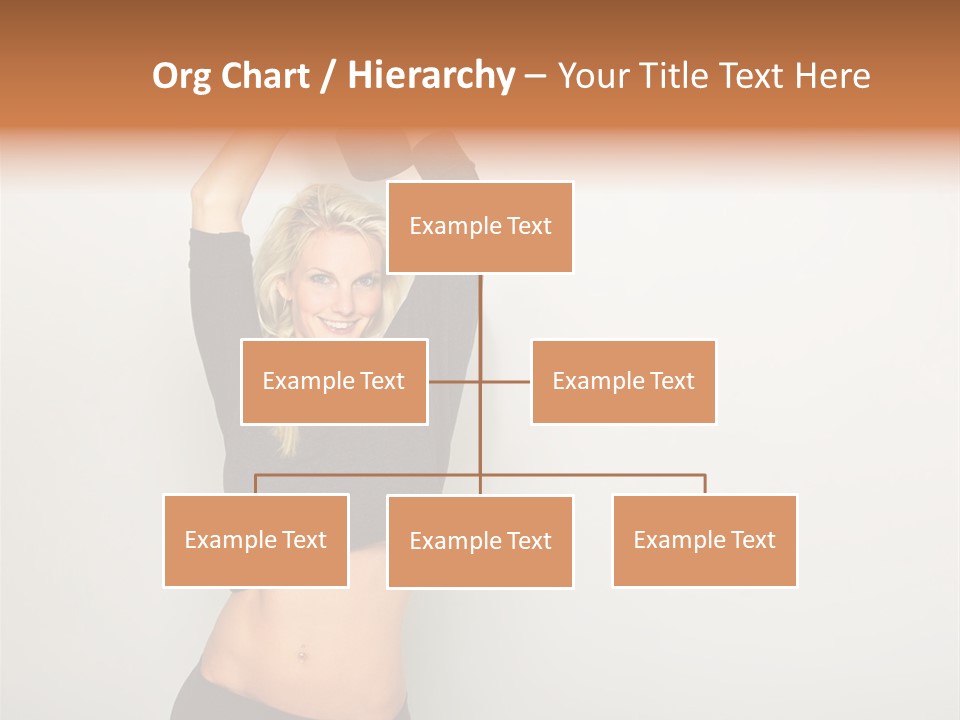 A Woman Holding A Black Object Over Her Head PowerPoint Template