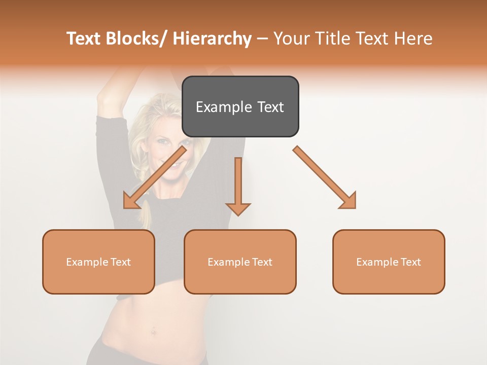 A Woman Holding A Black Object Over Her Head PowerPoint Template