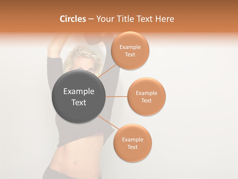 A Woman Holding A Black Object Over Her Head PowerPoint Template