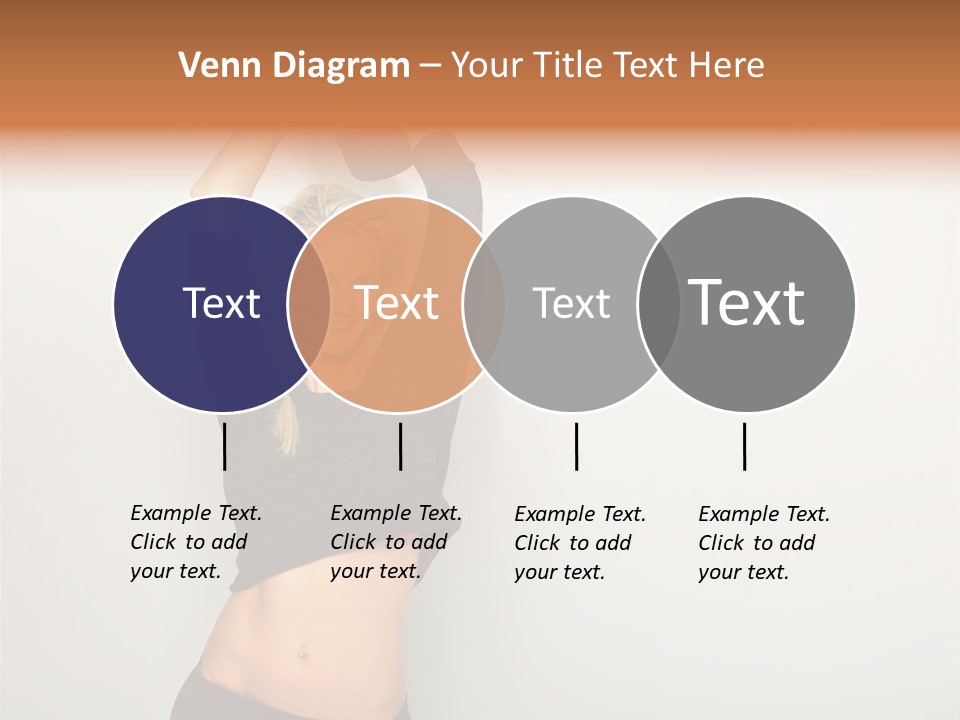 A Woman Holding A Black Object Over Her Head PowerPoint Template