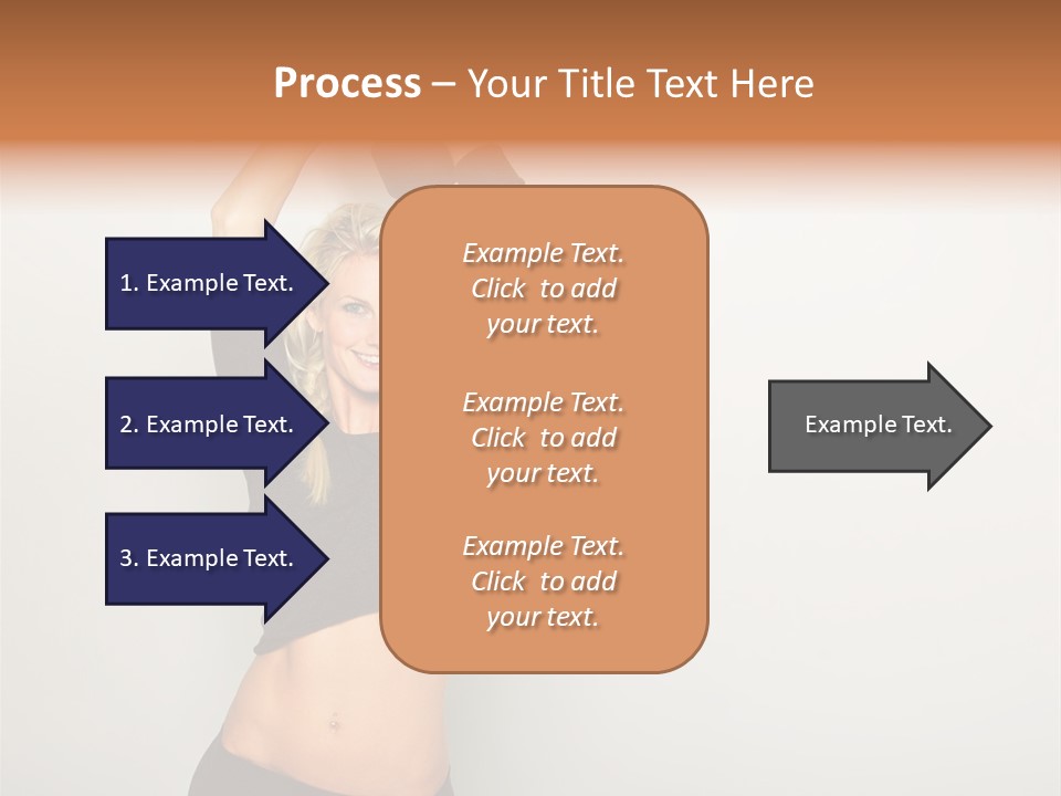 A Woman Holding A Black Object Over Her Head PowerPoint Template